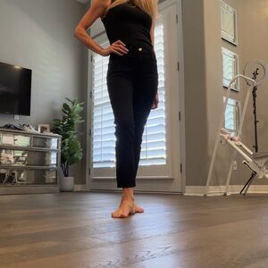 Frame denim Le high skinny black jeans